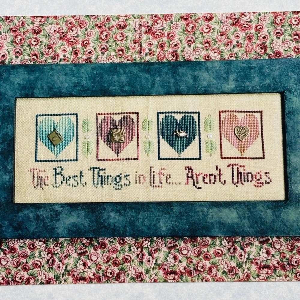 Waxing Moon Designs The Best Things #079 Cross Stitch Pattern with Charms Pack